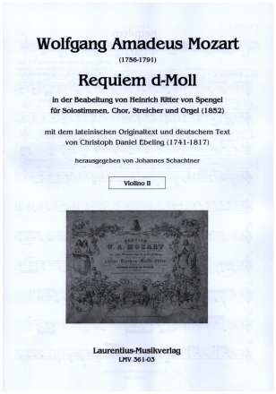 Requiem d-Moll fr Solostimme, gem Chor, Streicher und Orgel Violine 2