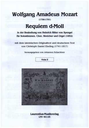 Requiem d-Moll fr Solostimme, gem Chor, Streicher und Orgel Viola 2