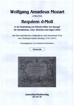 Requiem d-Moll fr Solostimme, gem Chor, Streicher und Orgel Violoncello