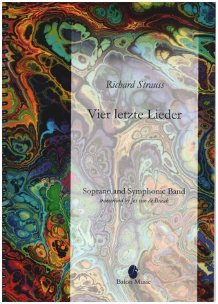 4 letzte Lieder for soprano and symphonic band score and parts