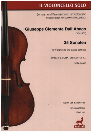 35 Sonaten Band 1 (6 Sonaten ABV12-17) fr Violoncello und Klavier