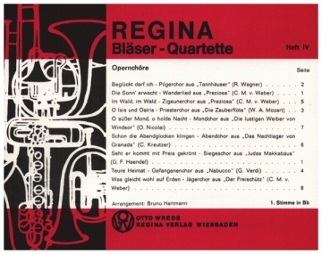 Regina Blserquartette Band 4 - Chorle  1. Stimme in B