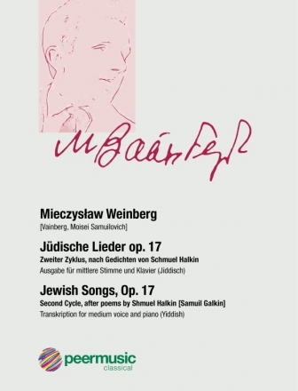 Jdische Lieder op.17 fr mittlere Stimme und Klavier (jiddisch, YIVO-transl.)