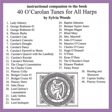 HL00121120  40 O'Carolan tunes for all harps  Companion CD