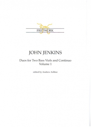 Duos vol.1 for two bass viols and continuo score and parts