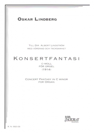 Concert Fantasy in c-minor (1914) for organ