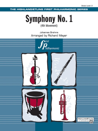 Symphony no.1 4th Movement for orchestra score and parts