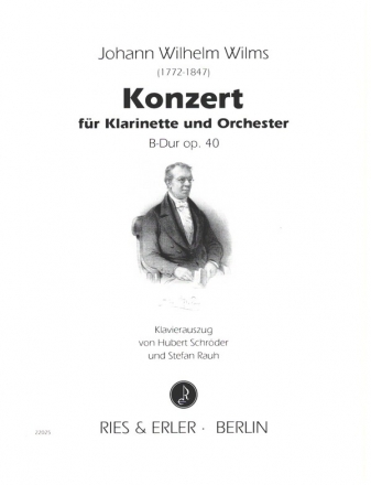 Konzert B-Dur op.40 fr Klarinette und Orchester Klavierauszug mit Solostimme