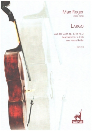 Largo aus der Suite op.131,2 fr 4 Celli Partitur und Stimmen