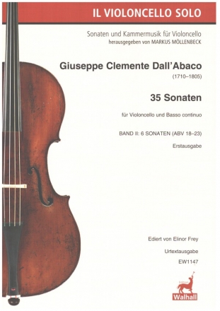 35 Sonaten Band 2 fr Violoncello und Bc