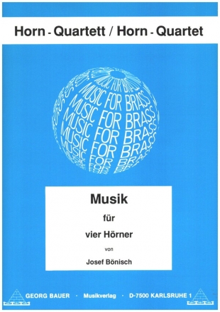 Musik fr 4 Hrner Partitur und Stimmen