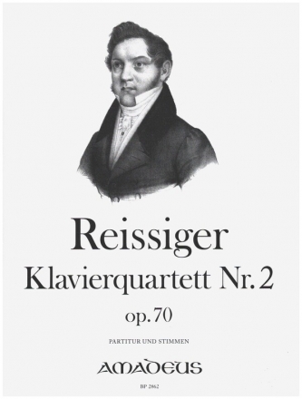 Klavierquartett c-Moll op.70 fr Klavier und Streichtrio Partitur und Stimmen