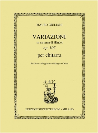 Variazioni su un tema di Hndel op.107 per chitarra