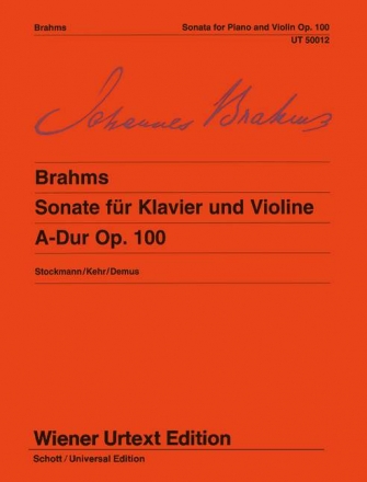 Sonate A-Dur op.100 fr Violine und Klavier