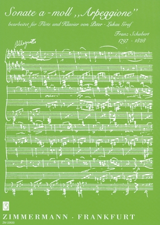 Sonate a-Moll D821 fr Flte und Klavier