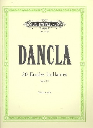 20 tudes brillantes op.73 fr Violine