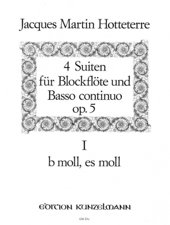 4 Suiten op.5 Band 1 (Nr.1-2) fr Altblockflte und Bc