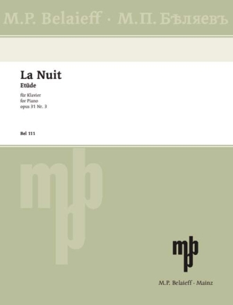 La nuit op.31,3 (Etde) fr Klavier