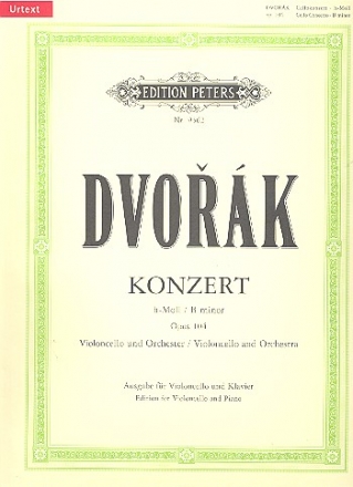 Konzert h-Moll op.104 fr Violoncello und Orchester fr Violoncello und Klavier