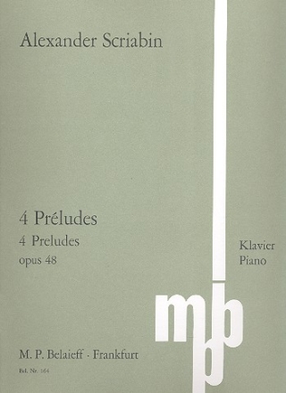 4 Prludes op.48 fr Klavier