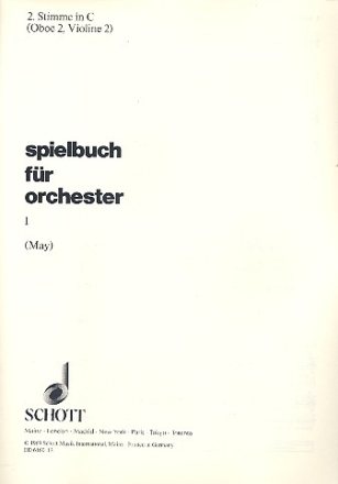 Spielbuch fr Orchester Band 1 fr Orchester Einzelstimme - 2. Stimme in C: Oboe II, Violine II