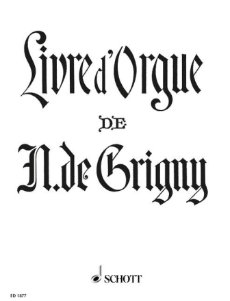 Livre d'Orgue fr Orgel