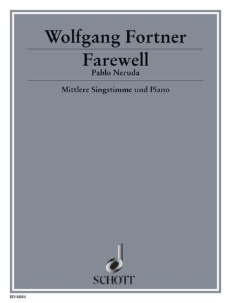 Farewell fr mittlere Singstimme mit 2 Flten, Violoncello und Piano Err:520