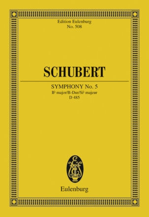 Sinfonie B-Dur Nr.5 D485 fr Orchester Studienpartitur