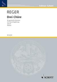 Drei Chre op. 6 fr gemischten Chor (SATB) und Klavier Partitur - (= Klavierstimme)