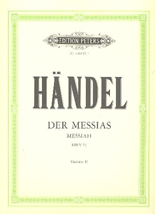 Der Messias HWV56 fr Soli, Chor und Orchester Violine 2