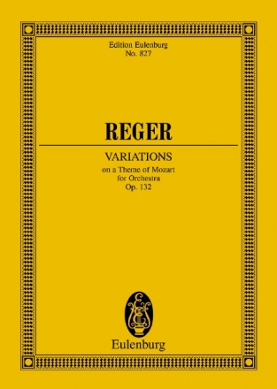Variationen und Fuge ber ein Thema von Mozart op.132 fr Orchester Studienpartitur