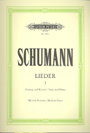 Smtliche Lieder Band 1 fr Gesang (mittel) und Klavier