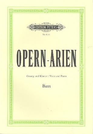 Opern-Arien fr Bass und Klavier