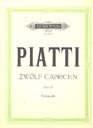 12 Capricen op.25 fr Violoncello