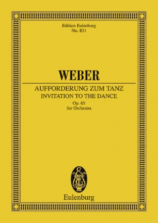 Aufforderung zum Tanz op.65 fr Orchester Studienpartitur