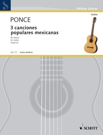 3 canciones populares mexicanas fr Gitarre