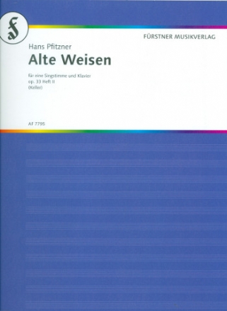 Alte Weisen op. 33 Band 2 - 8 Gedichte fr Singstimme und Klavier