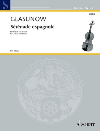 Srnade espagnole Nr. 26 fr Violine und Klavier