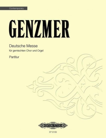 Deutsche Messe fr SATB Chor und Orgel Partitur (dt)