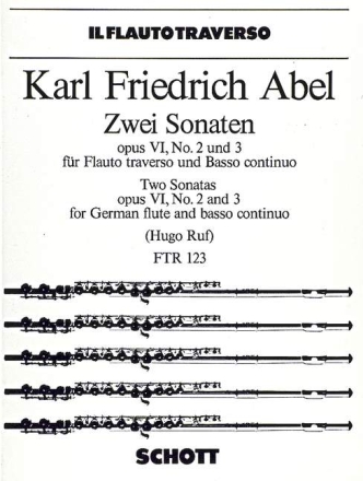 Zwei Sonaten op. 6/2 + 3 fr Flte und Basso continuo