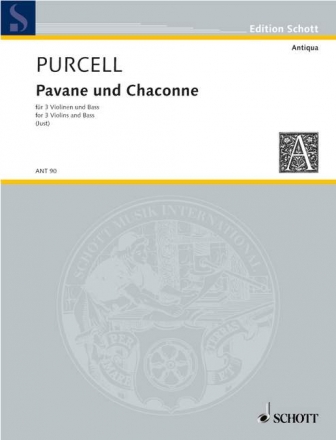 Pavane und Chaconne fr 3 Violinen (oder andere Melodie-Instrumente) und Bass Partitur und Stimmen - Partitur, 1 Violine 1, 1 Violine 2, 1 Violine 3