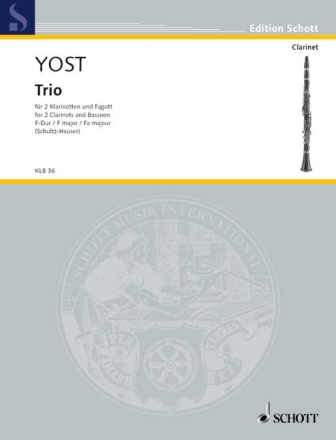 Trio F-Dur fr 2 Klarinetten (in C oder B) und Fagott (+ 2. Stimme in Es) Partitur und Stimmen