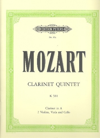 Quintett A-Dur KV581 fr Klarinette und Streichquartett Stimmen