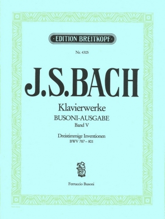 Dreistimmige Inventionen BWV787-801 fr Klavier