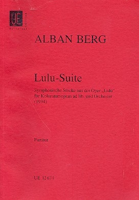 LULU-SUITE FUER ORCHESTER  Studienpartitur