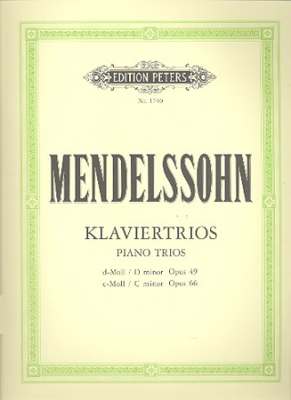 Klaviertrios d-Moll op.49 und c-Moll op.66 fr Violine, Violoncello und Klavier