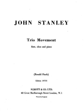 Trio Movement for flute, oboe and pianos