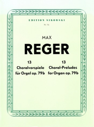 13 Choralvorspiele op.79b fr Orgel