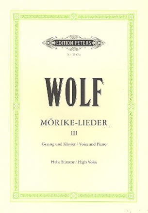 Mrike-Lieder Band 3 fr hohe Singstimme und Klavier (dt/en)