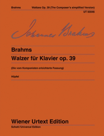 Walzer op.39 erleichterte Fassung fr Klavier